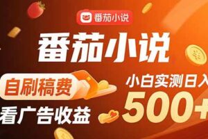 （15641期）稳定3年官方番茄小说自刷稿费小白单日500+