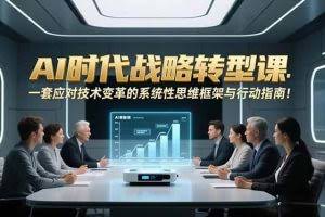 （16989期）AI时代战略转型课：一套应对技术变革的系统性思维框架与行动指南！