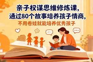（16455期）亲子权谋思维修炼课，通过80个故事培养孩子情商,不用卷娃就能培养优秀孩子