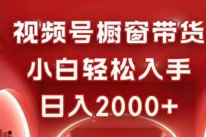 （16248期）视频号橱窗带货，小白轻松入手，日入2000+
