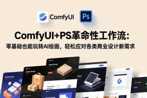（17512期）ComfyUI+PS革命性工作流：零基础也能玩转AI绘画，轻松应对各类商业设计新需求