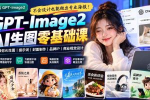 (20944期)不会设计也能做出专业海报!GPT-Image2从零教你AI生图、提示词、封面制作、品牌IP与商业视觉设计